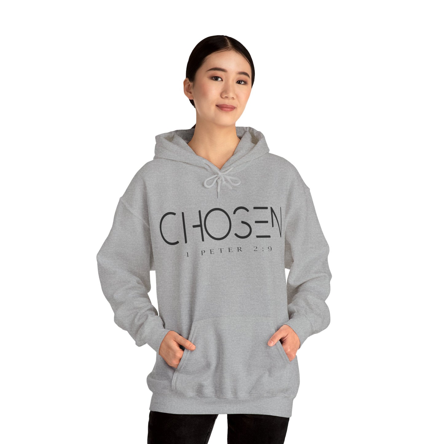 "CHOSEN 1 Peter 2:9" Hooded Sweatshirt