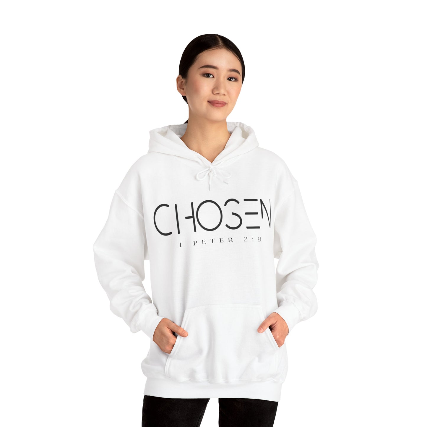 "CHOSEN 1 Peter 2:9" Hooded Sweatshirt
