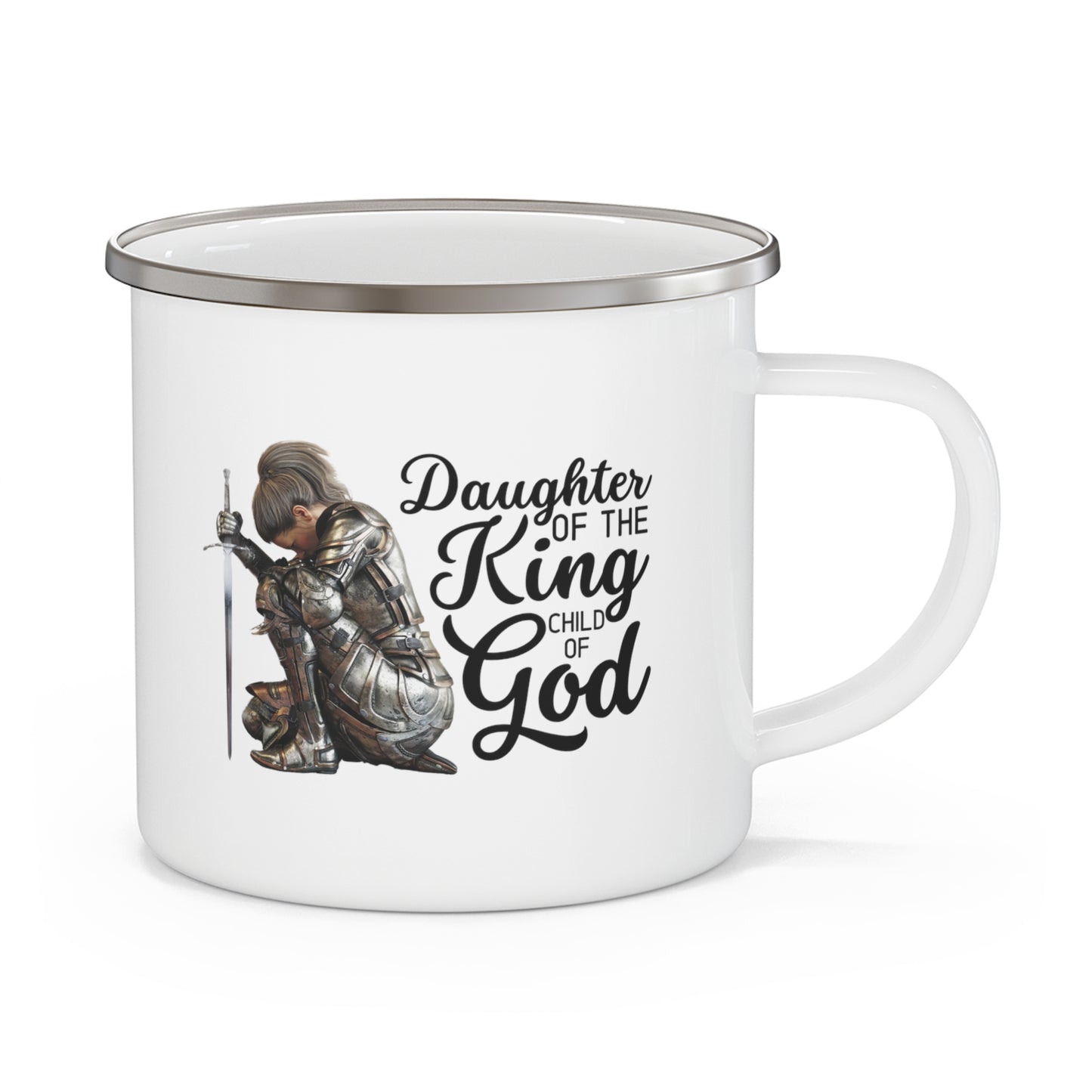 Daughter of the KING Enamel Camping Mug