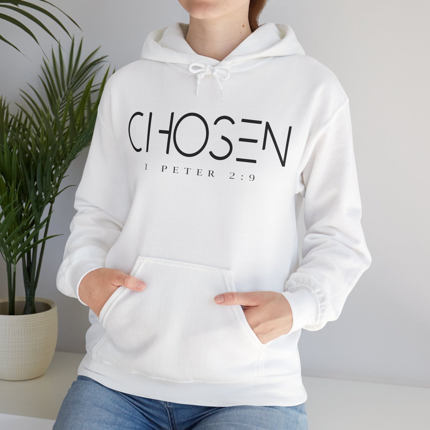 "CHOSEN 1 Peter 2:9" Hooded Sweatshirt