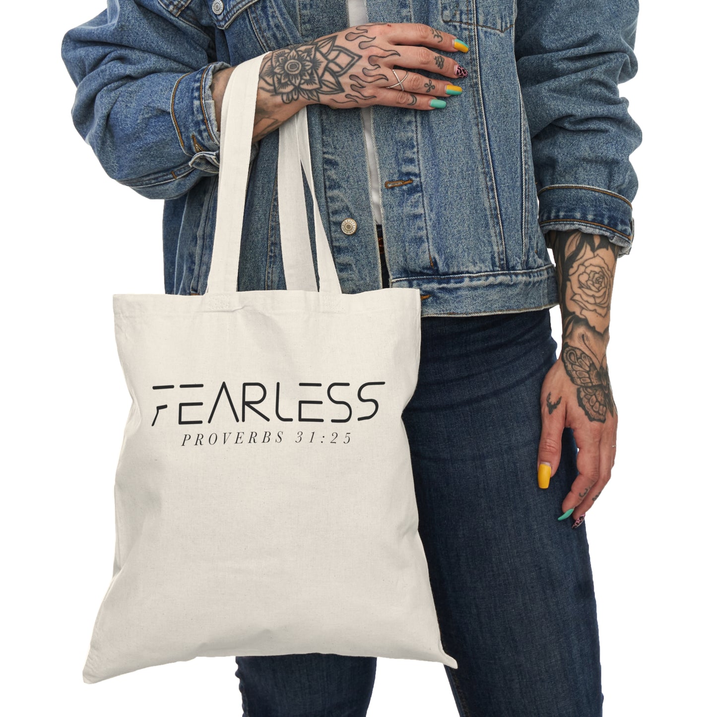 FEARLESS Natural Tote Bag