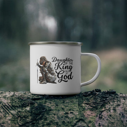 Daughter of the KING Enamel Camping Mug