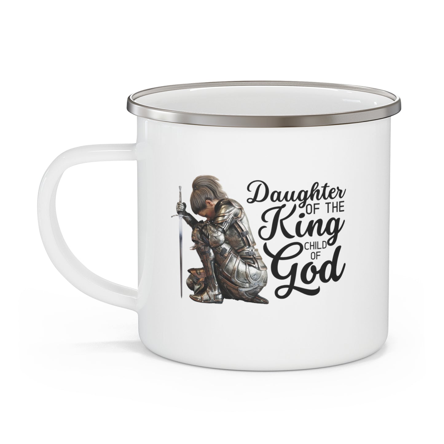 Daughter of the KING Enamel Camping Mug