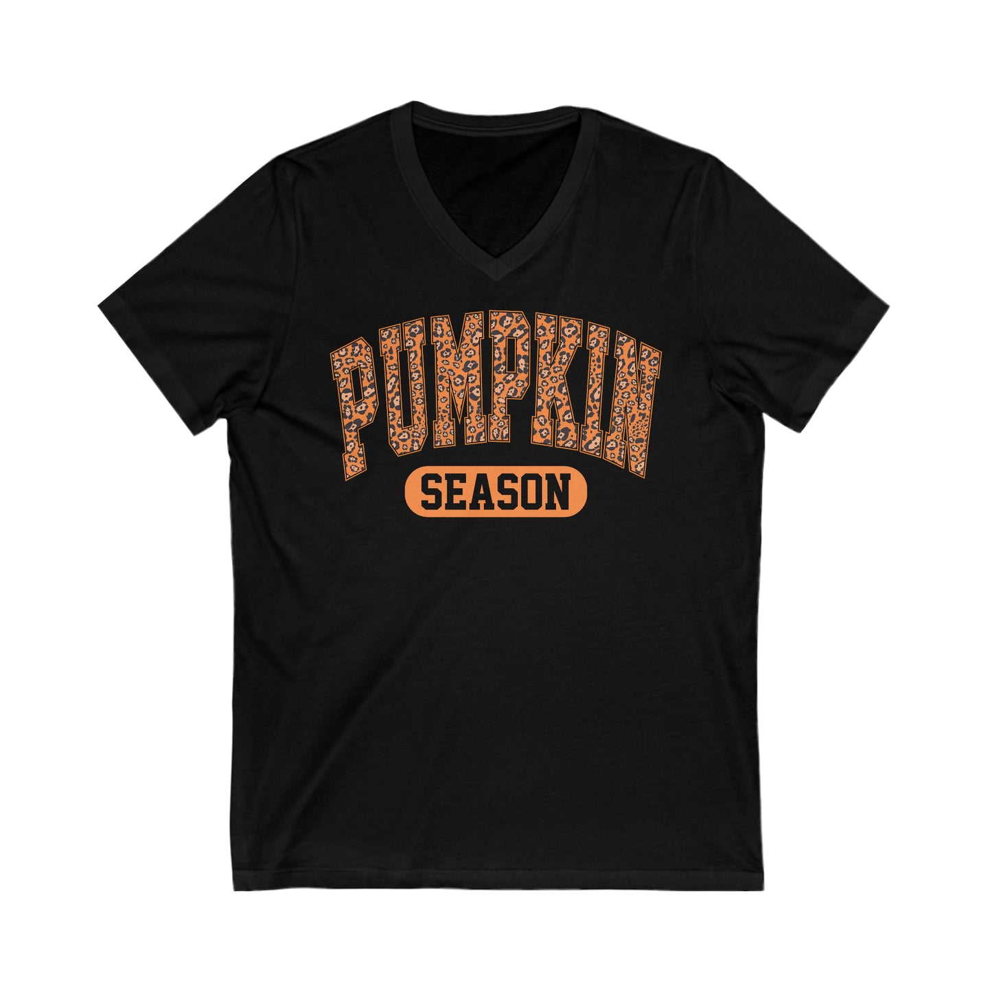 Pumpkin Short Sleeve V-Neck Tee