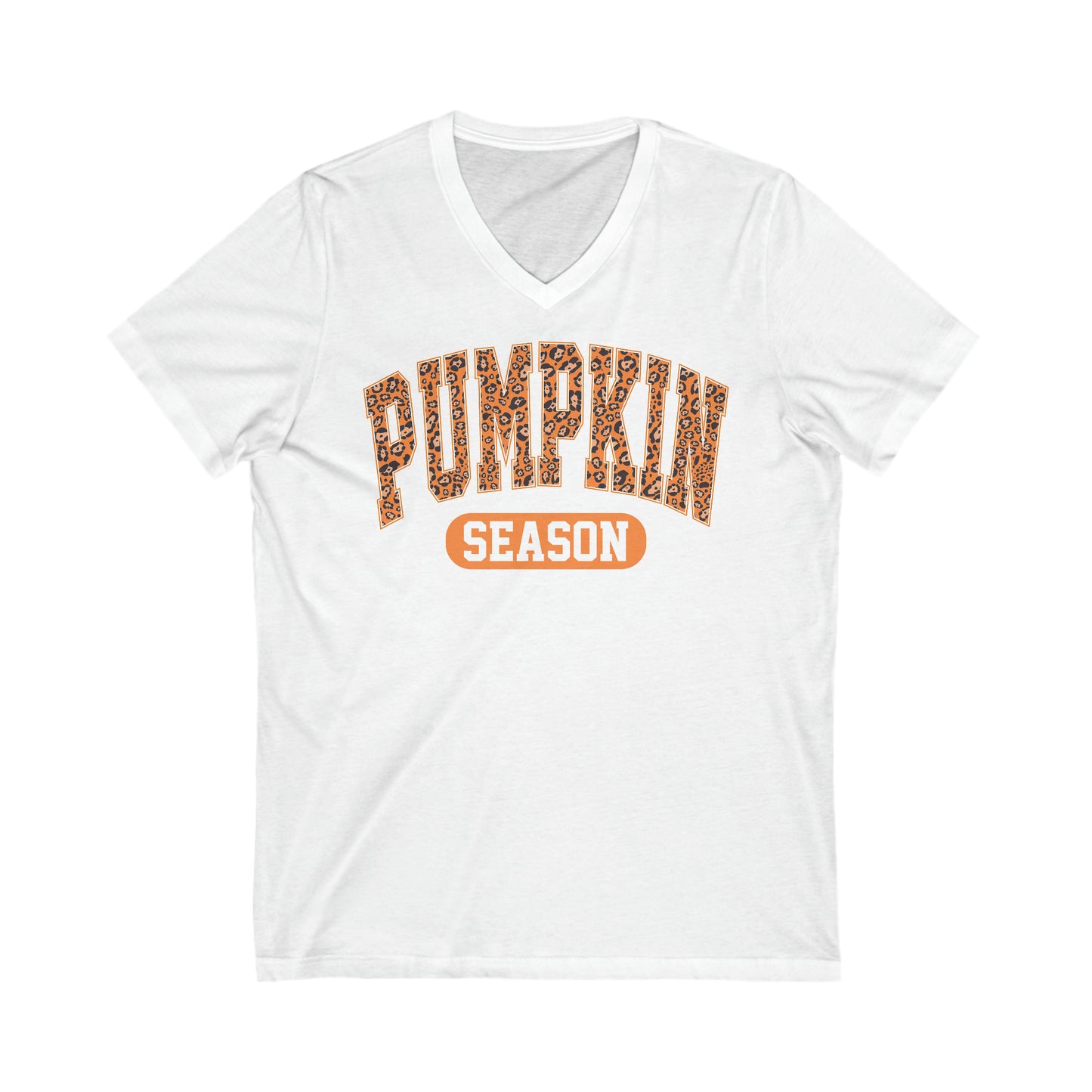 Pumpkin Short Sleeve V-Neck Tee