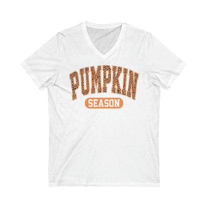 Pumpkin Short Sleeve V-Neck Tee