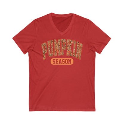 Pumpkin Short Sleeve V-Neck Tee